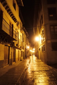 夜のVillafranca del Bierzo